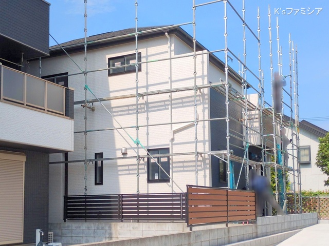 さいたま市岩槻区府内１丁目の新築戸建て外構写真 2025年8月20日撮影