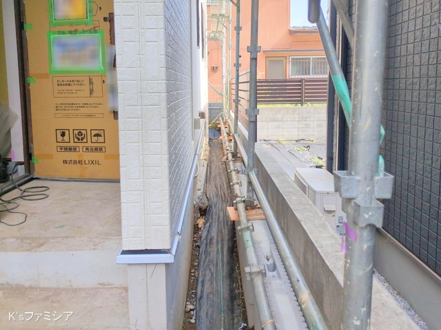 さいたま市岩槻区府内１丁目の新築戸建て外構写真 2025年8月20日撮影