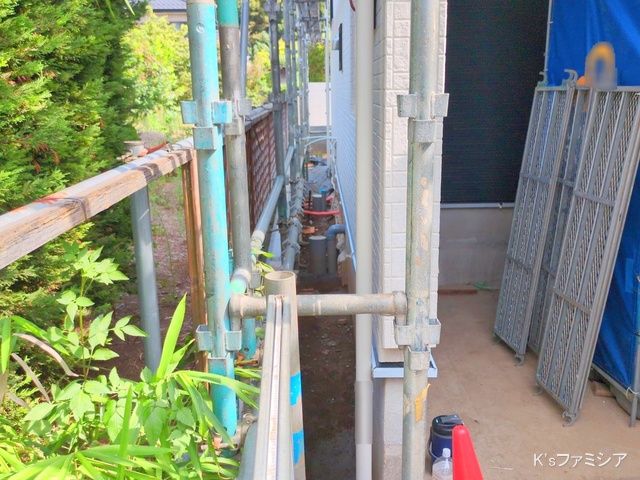 さいたま市岩槻区府内１丁目の新築戸建て外構写真 2025年8月20日撮影