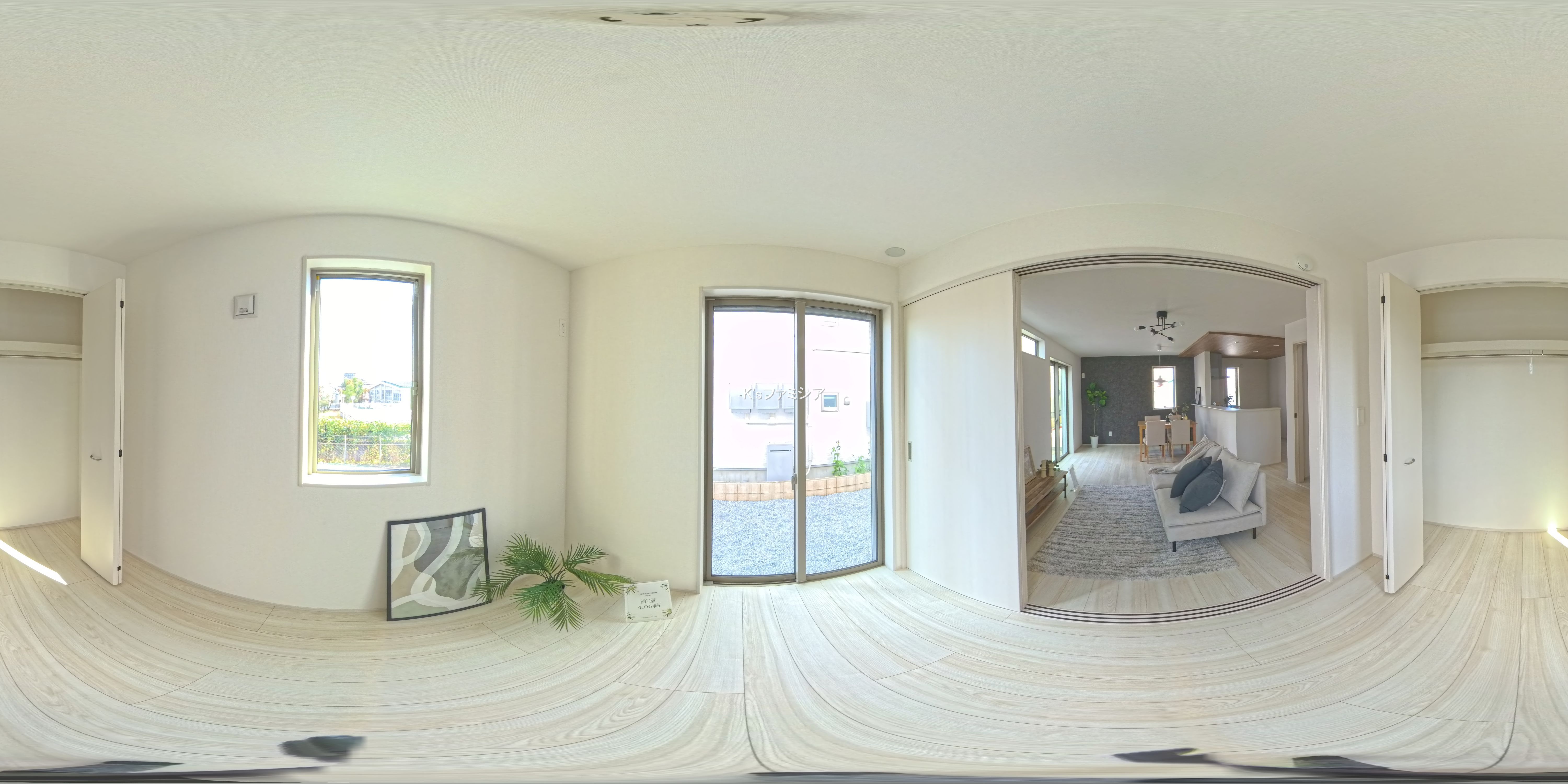 上尾市大字瓦葺の新築戸建てパノラマ（居室サブ）写真 2025年11月10日撮影