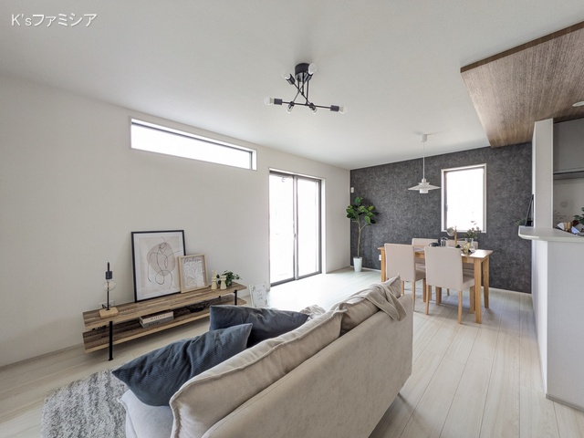 上尾市大字瓦葺の新築戸建てリビング写真 2025年11月10日撮影