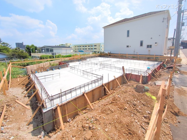 上尾市大字瓦葺の新築戸建て基礎写真 2025年8月26日撮影