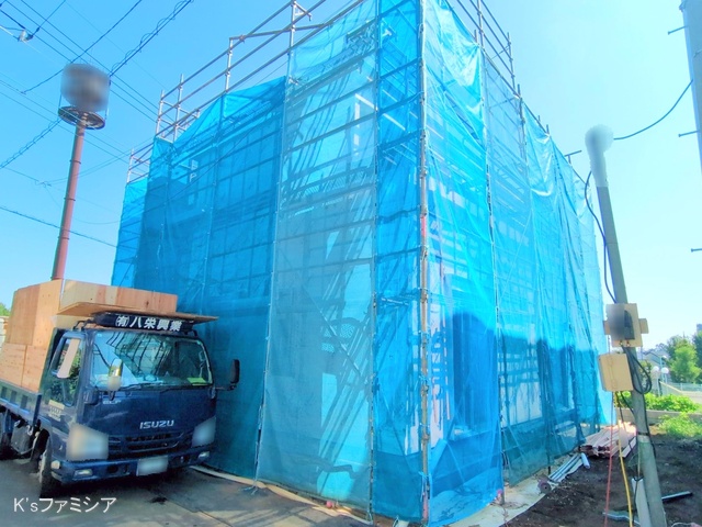 上尾市大字瓦葺の新築戸建てシート写真 2025年9月17日撮影