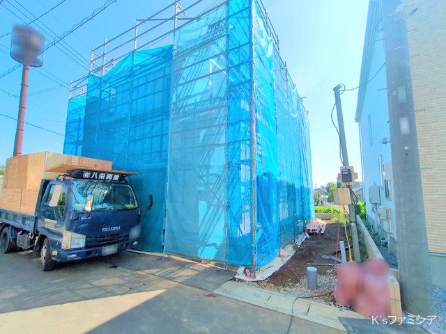 上尾市大字瓦葺の新築戸建てシート写真 2025年9月17日撮影