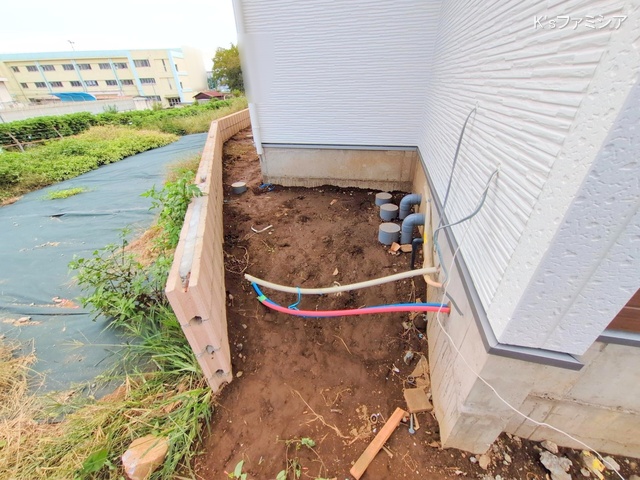 上尾市大字瓦葺の新築戸建て外構写真 2025年10月3日撮影