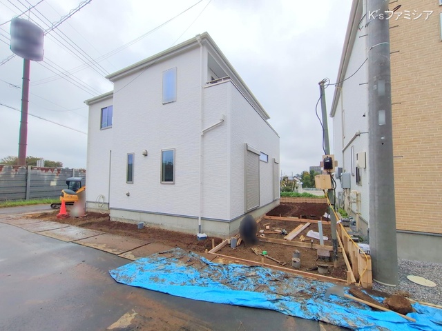 上尾市大字瓦葺の新築戸建て外構写真 2025年10月16日撮影