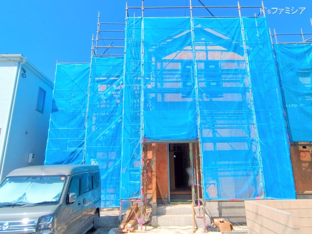 上尾市大字瓦葺の新築戸建て上棟写真 2025年9月17日撮影