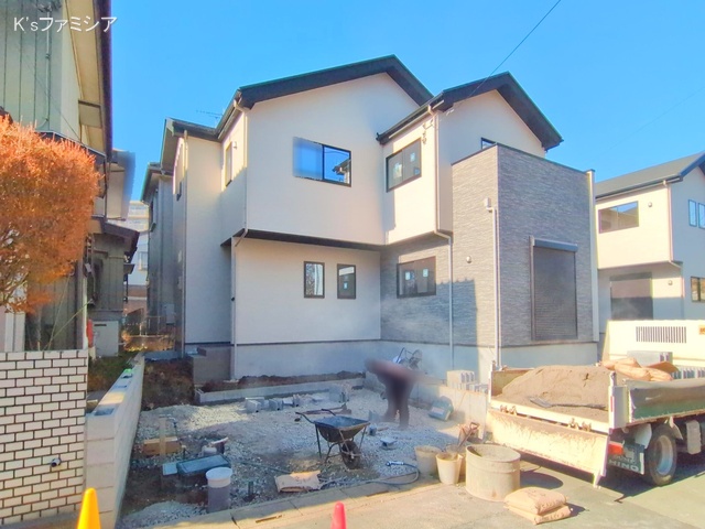 北足立郡伊奈町本町２丁目の新築戸建て外構写真 2025年12月8日撮影