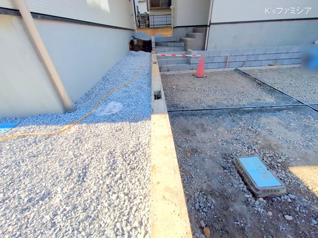 北足立郡伊奈町本町２丁目の新築戸建て外構写真 2025年12月8日撮影