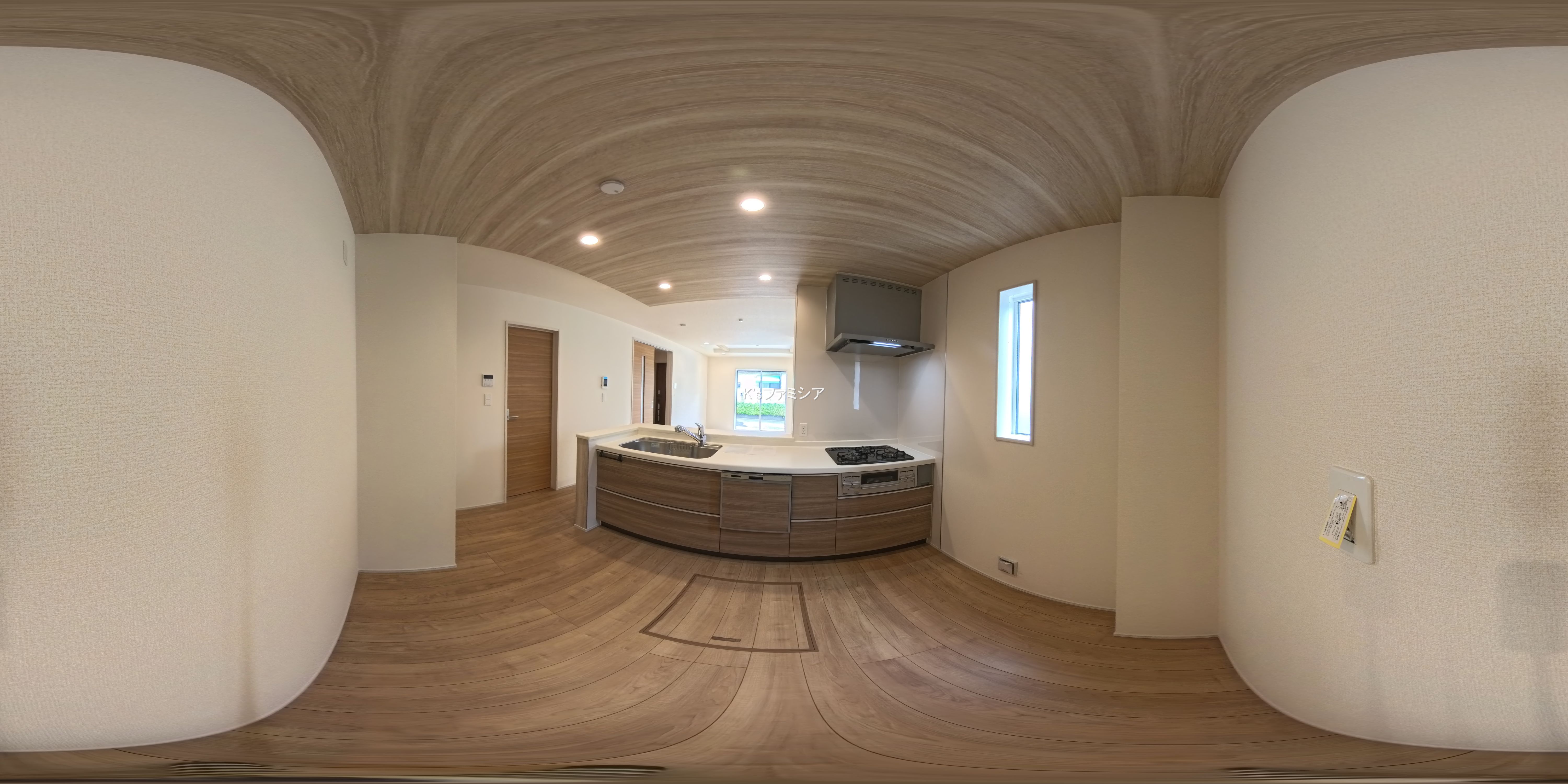 さいたま市北区大成町４丁目の新築戸建てパノラマ（キッチン）写真 2025年9月4日撮影