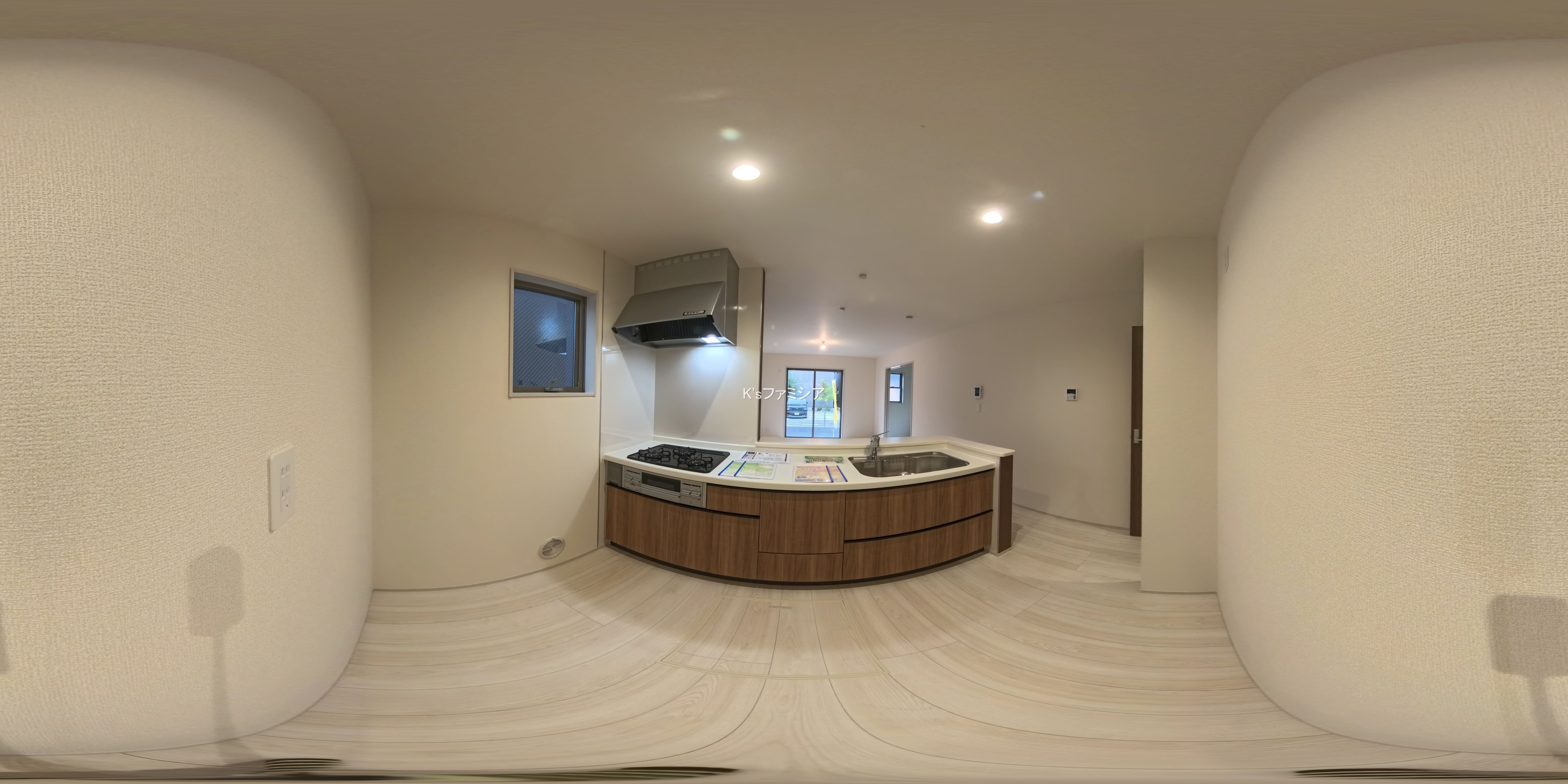 さいたま市岩槻区城町２丁目の新築戸建てパノラマ（キッチン）写真 2025年10月31日撮影