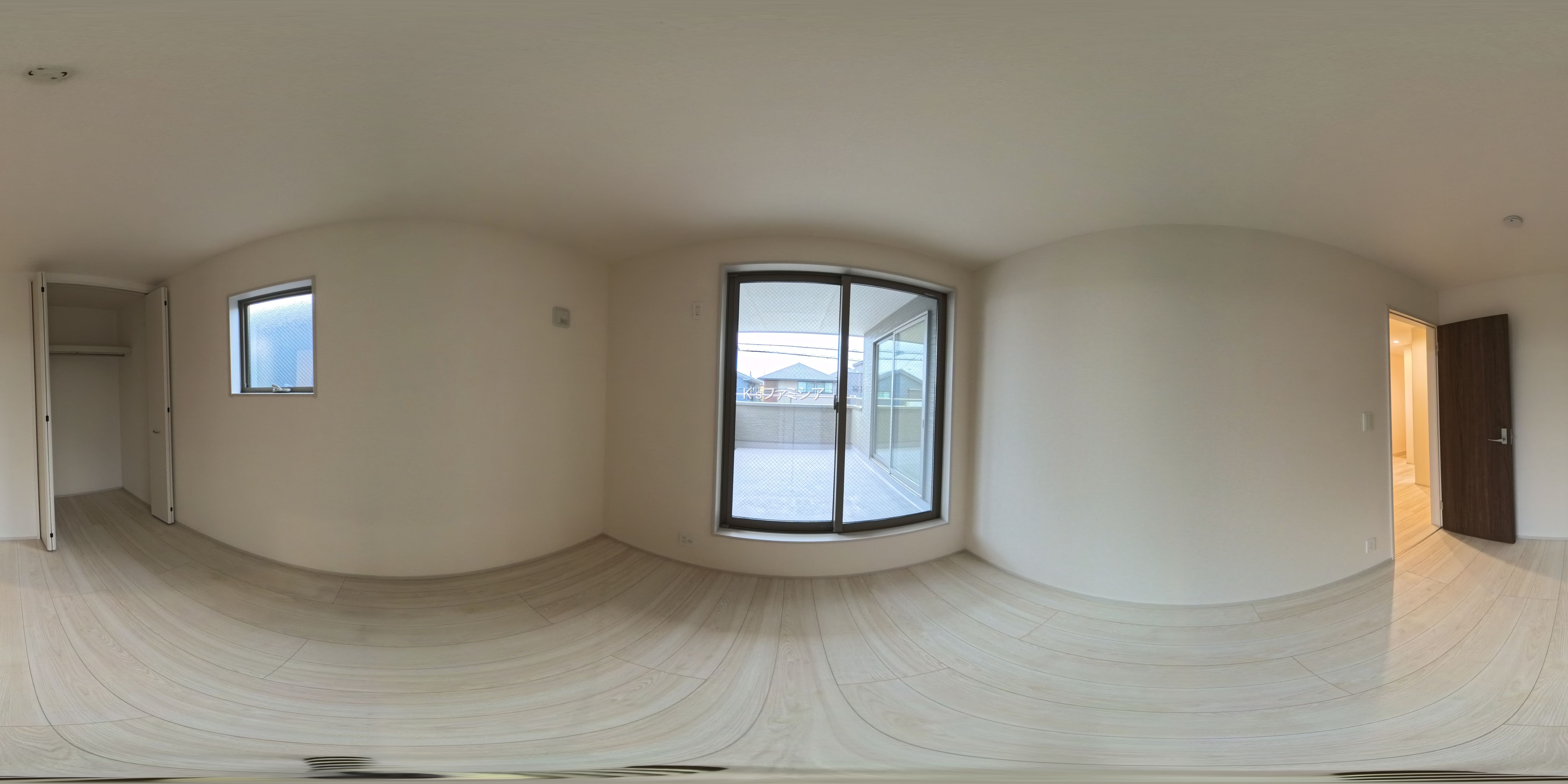 さいたま市岩槻区城町２丁目の新築戸建てパノラマ（居室サブ）写真 2025年10月31日撮影