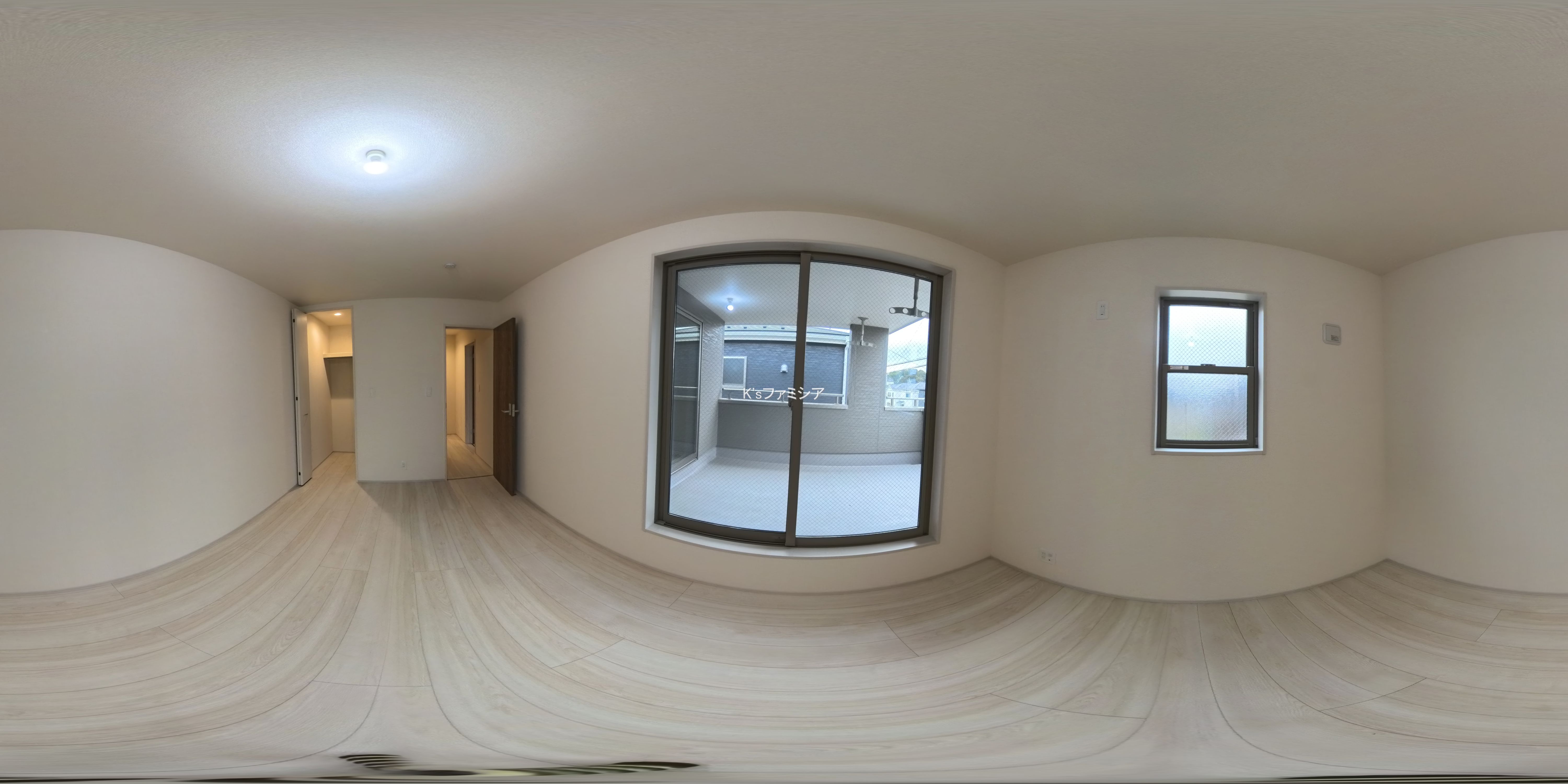 さいたま市岩槻区城町２丁目の新築戸建てパノラマ（居室メイン）写真 2025年10月31日撮影