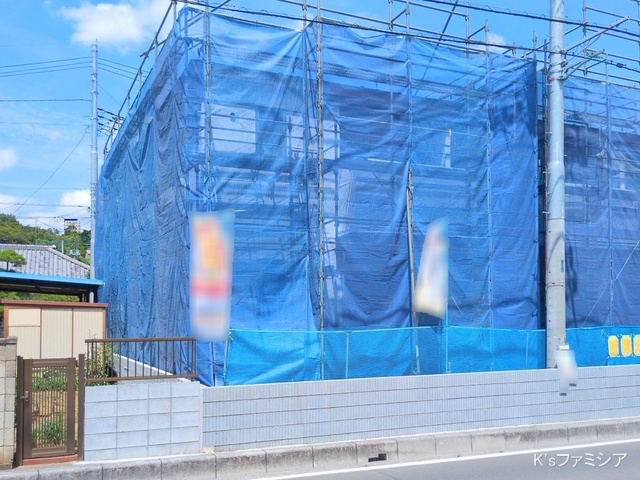 さいたま市岩槻区城町２丁目の新築戸建てシート写真 2025年8月14日撮影