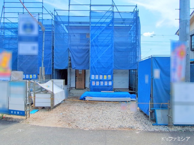 さいたま市岩槻区城町２丁目の新築戸建てシート写真 2025年8月14日撮影