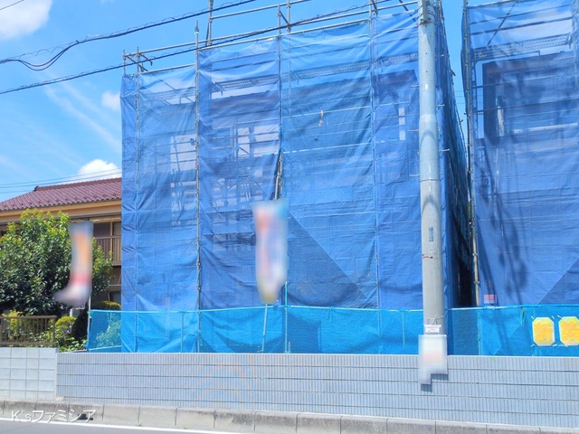 さいたま市岩槻区城町２丁目の新築戸建てシート写真 2025年8月14日撮影