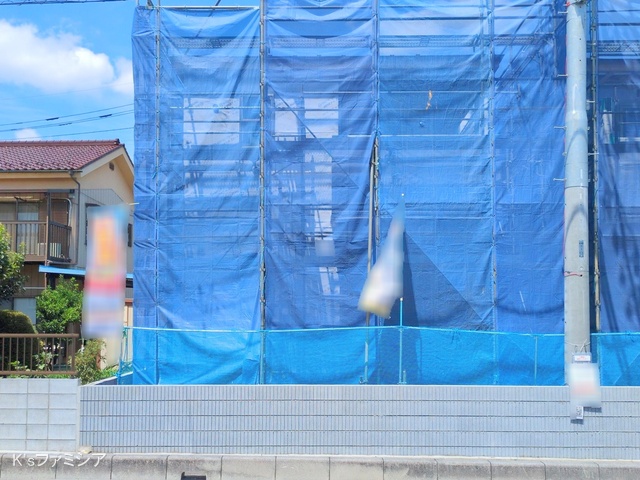 さいたま市岩槻区城町２丁目の新築戸建てシート写真 2025年8月14日撮影