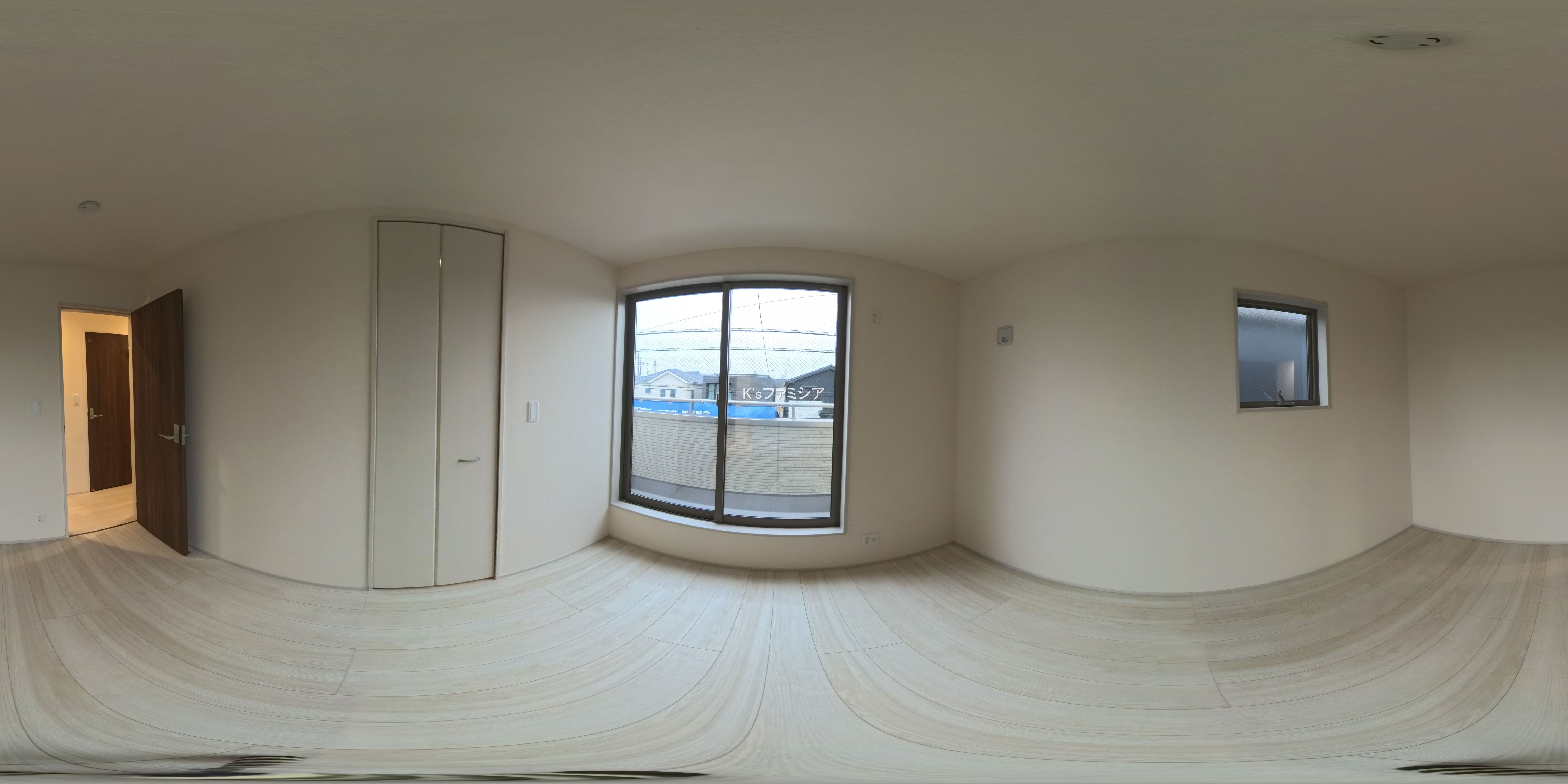 さいたま市岩槻区城町２丁目の新築戸建てパノラマ（居室サブ）写真 2025年10月31日撮影