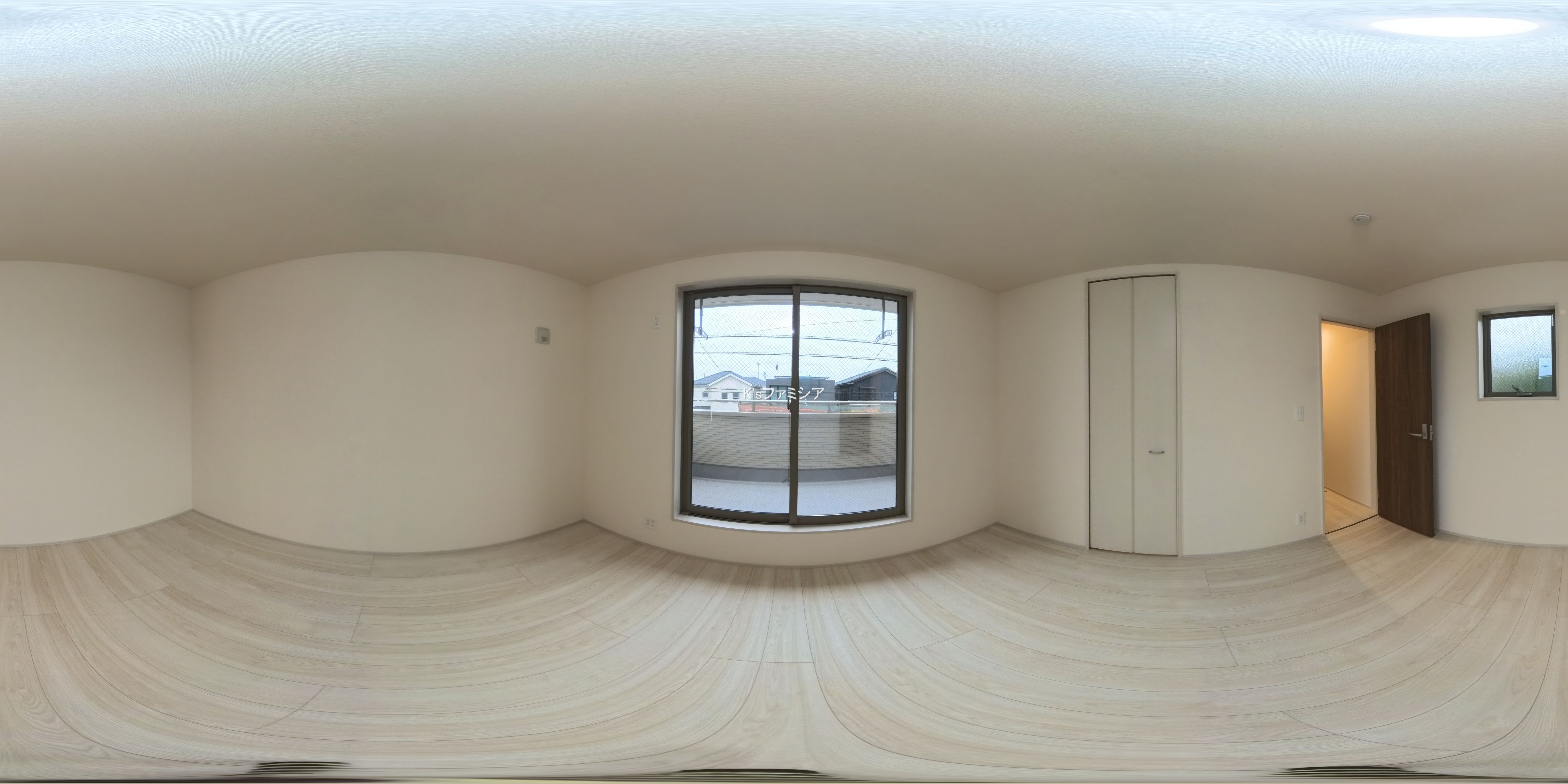 さいたま市岩槻区城町２丁目の新築戸建てパノラマ（居室メイン）写真 2025年10月31日撮影