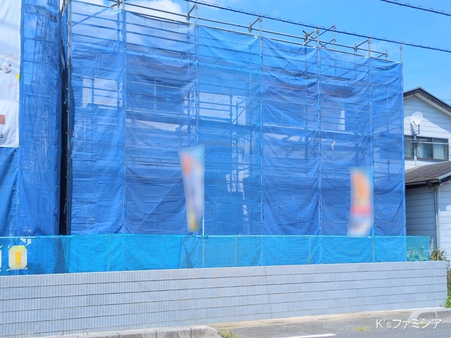 さいたま市岩槻区城町２丁目の新築戸建てシート写真 2025年8月14日撮影