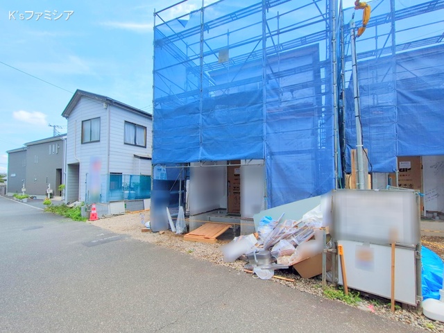 さいたま市岩槻区城町２丁目の新築戸建てシート写真 2025年8月14日撮影