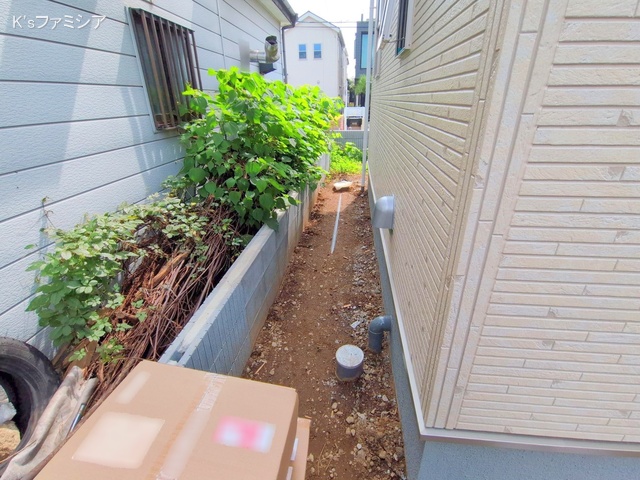 さいたま市岩槻区城町２丁目の新築戸建て外構写真 2025年9月18日撮影