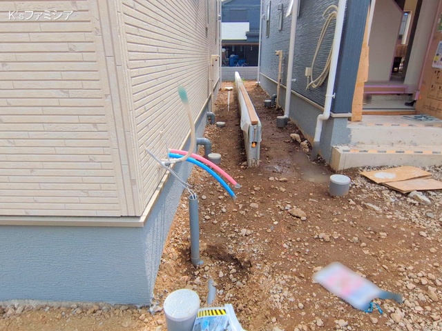 さいたま市岩槻区城町２丁目の新築戸建て外構写真 2025年9月18日撮影