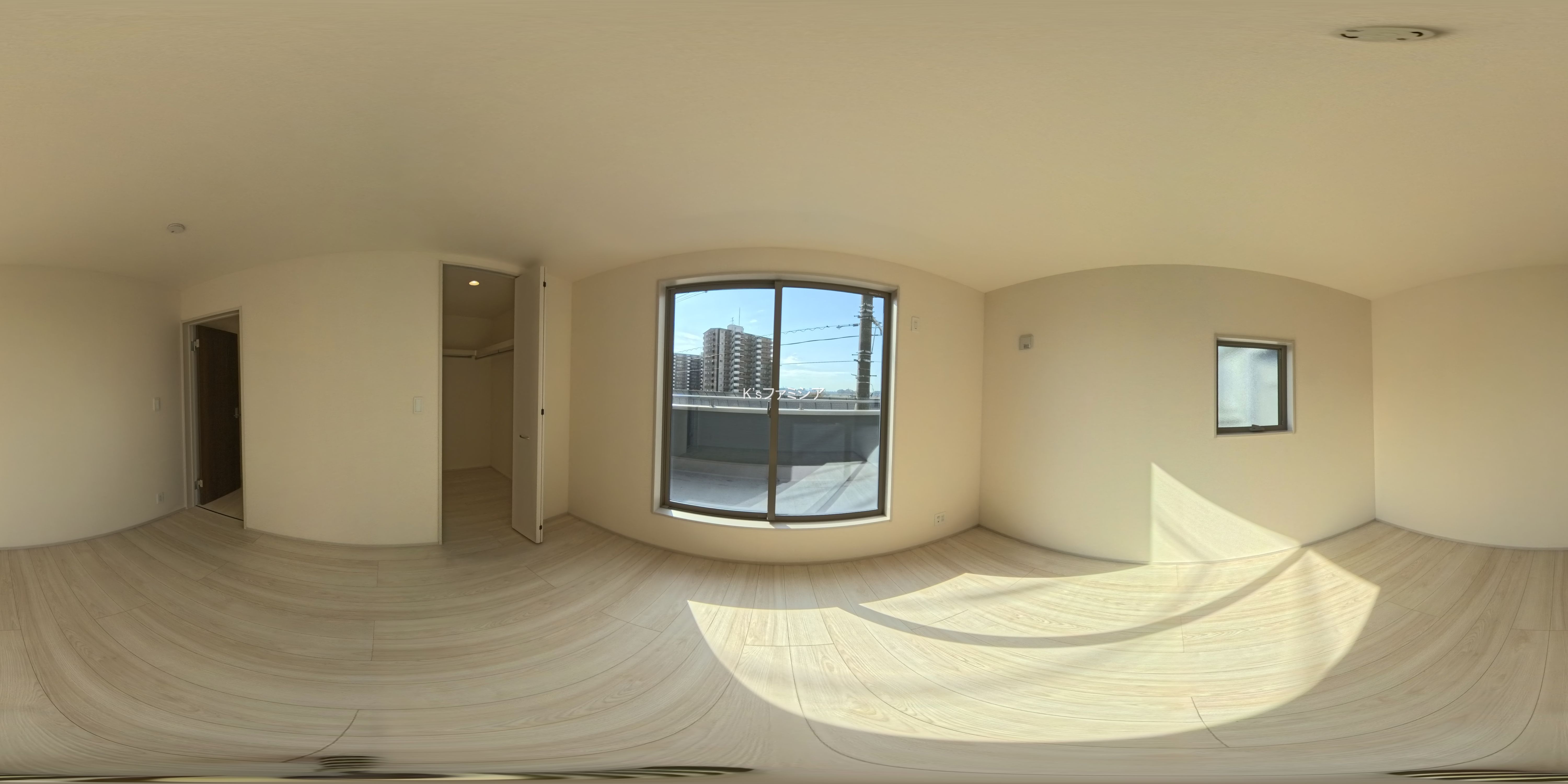 さいたま市岩槻区西原台２丁目の新築戸建てパノラマ（居室メイン）写真 2025年11月27日撮影