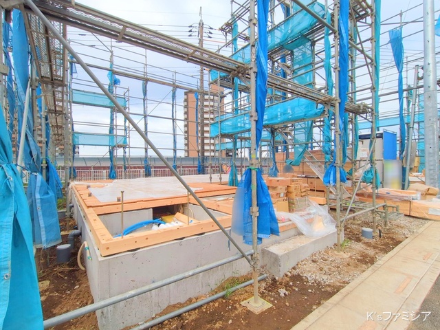 さいたま市岩槻区西原台２丁目の新築戸建て基礎写真 2025年8月14日撮影