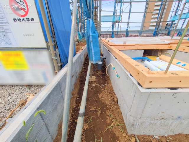 さいたま市岩槻区西原台２丁目の新築戸建て基礎写真 2025年8月14日撮影