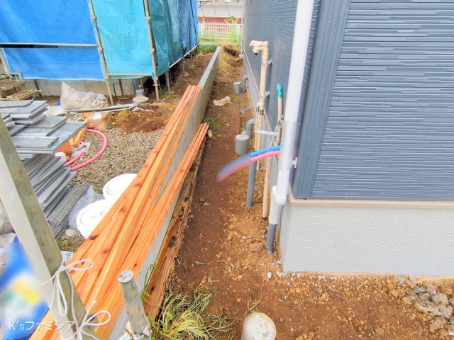 さいたま市岩槻区西原台２丁目の新築戸建て外構写真 2025年10月1日撮影