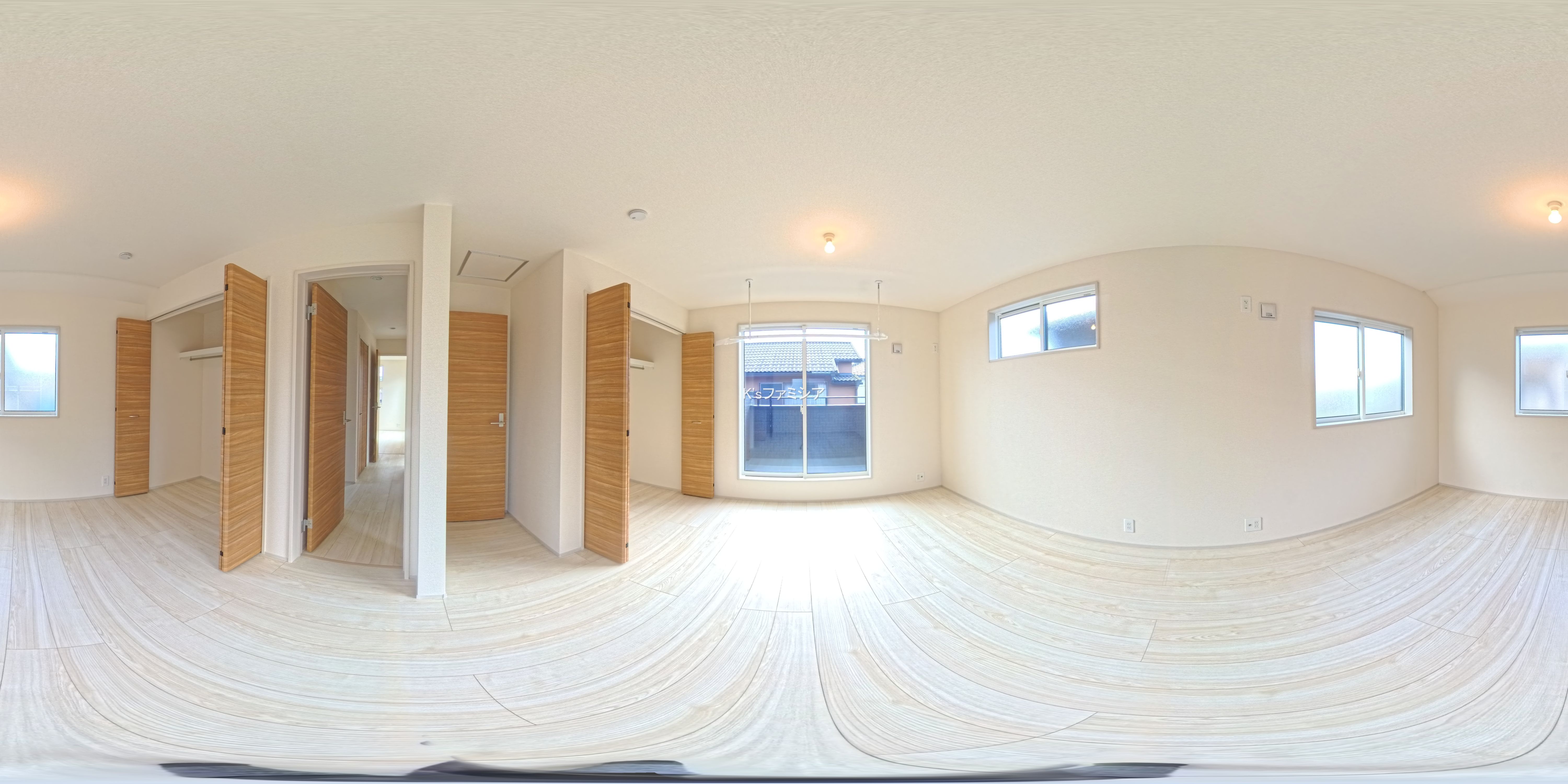 北本市本宿６丁目の新築戸建てパノラマ（居室メイン）写真 2025年9月29日撮影