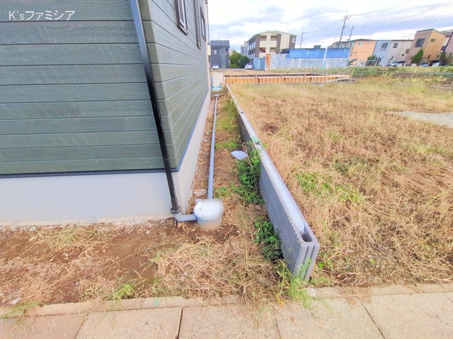 北足立郡伊奈町内宿台５丁目の新築戸建て外構写真 2025年10月27日撮影