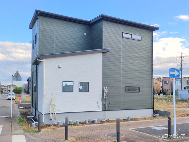 北足立郡伊奈町内宿台５丁目の新築戸建て外構写真 2025年10月27日撮影