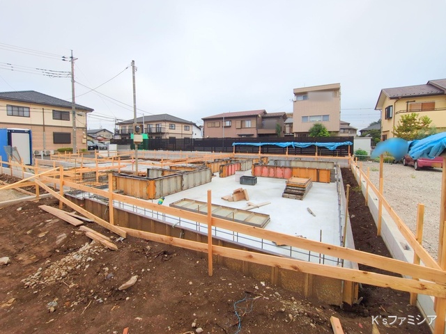 さいたま市北区吉野町２丁目の新築戸建て基礎写真 2025年9月10日撮影