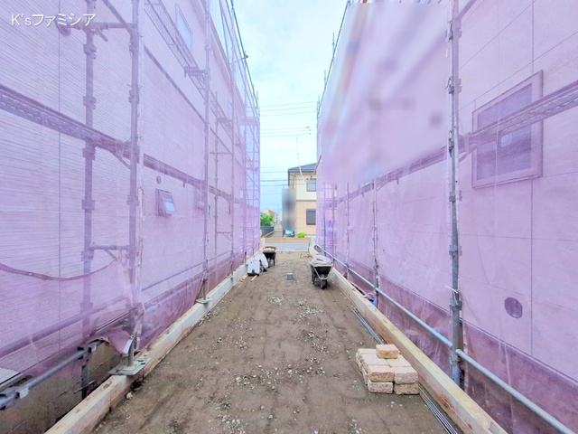 さいたま市北区吉野町２丁目の新築戸建て外構写真 2025年11月6日撮影