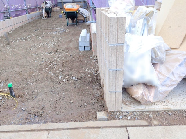 さいたま市北区吉野町２丁目の新築戸建て外構写真 2025年11月6日撮影