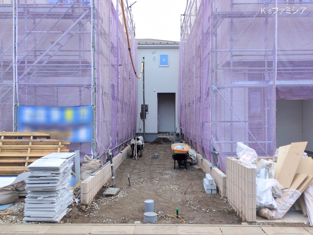 さいたま市北区吉野町２丁目の新築戸建て外構写真 2025年11月6日撮影