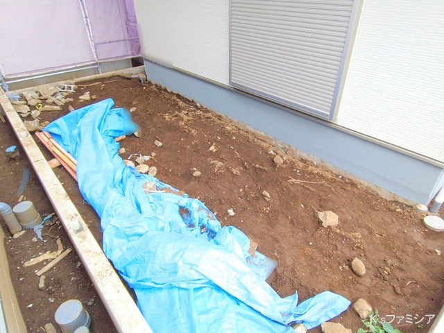 さいたま市北区吉野町２丁目の新築戸建て外構写真 2025年11月6日撮影