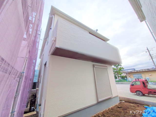 さいたま市北区吉野町２丁目の新築戸建て外構写真 2025年11月6日撮影