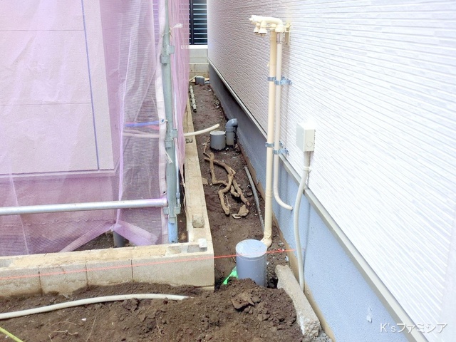 さいたま市北区吉野町２丁目の新築戸建て外構写真 2025年11月6日撮影