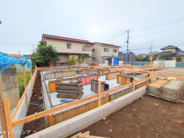 さいたま市北区吉野町２丁目の新築戸建て基礎写真 2025年9月10日撮影