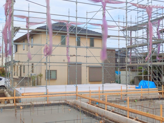 さいたま市北区吉野町２丁目の新築戸建て基礎写真 2025年9月22日撮影