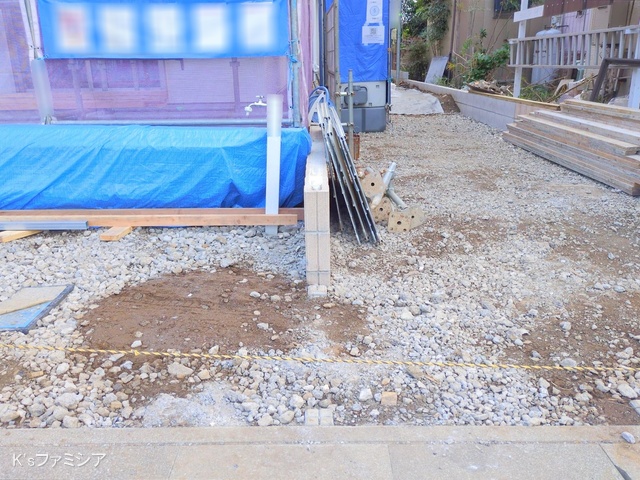 さいたま市北区吉野町２丁目の新築戸建て外構写真 2025年11月6日撮影