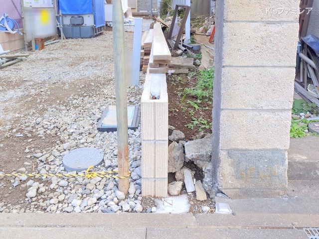 さいたま市北区吉野町２丁目の新築戸建て外構写真 2025年11月6日撮影