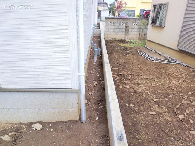 さいたま市北区吉野町２丁目の新築戸建て外構写真 2025年11月6日撮影