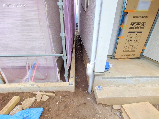 さいたま市北区吉野町２丁目の新築戸建て外構写真 2025年11月6日撮影