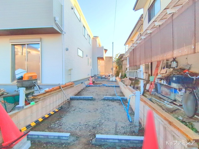 さいたま市北区吉野町２丁目の新築戸建て外構写真 2025年11月26日撮影