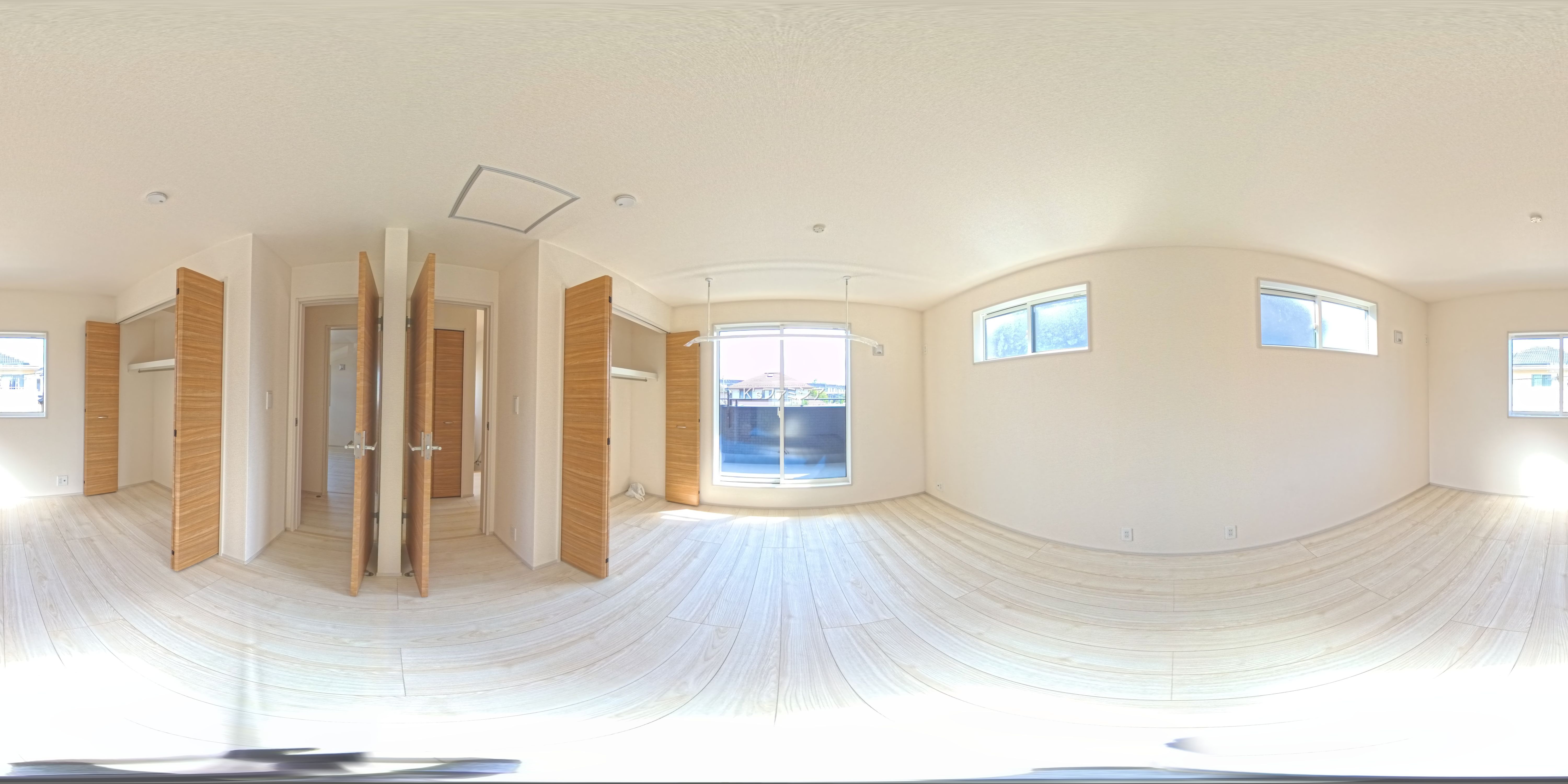 上尾市原市北１丁目の新築戸建てパノラマ（居室メイン）写真 2025年10月24日撮影