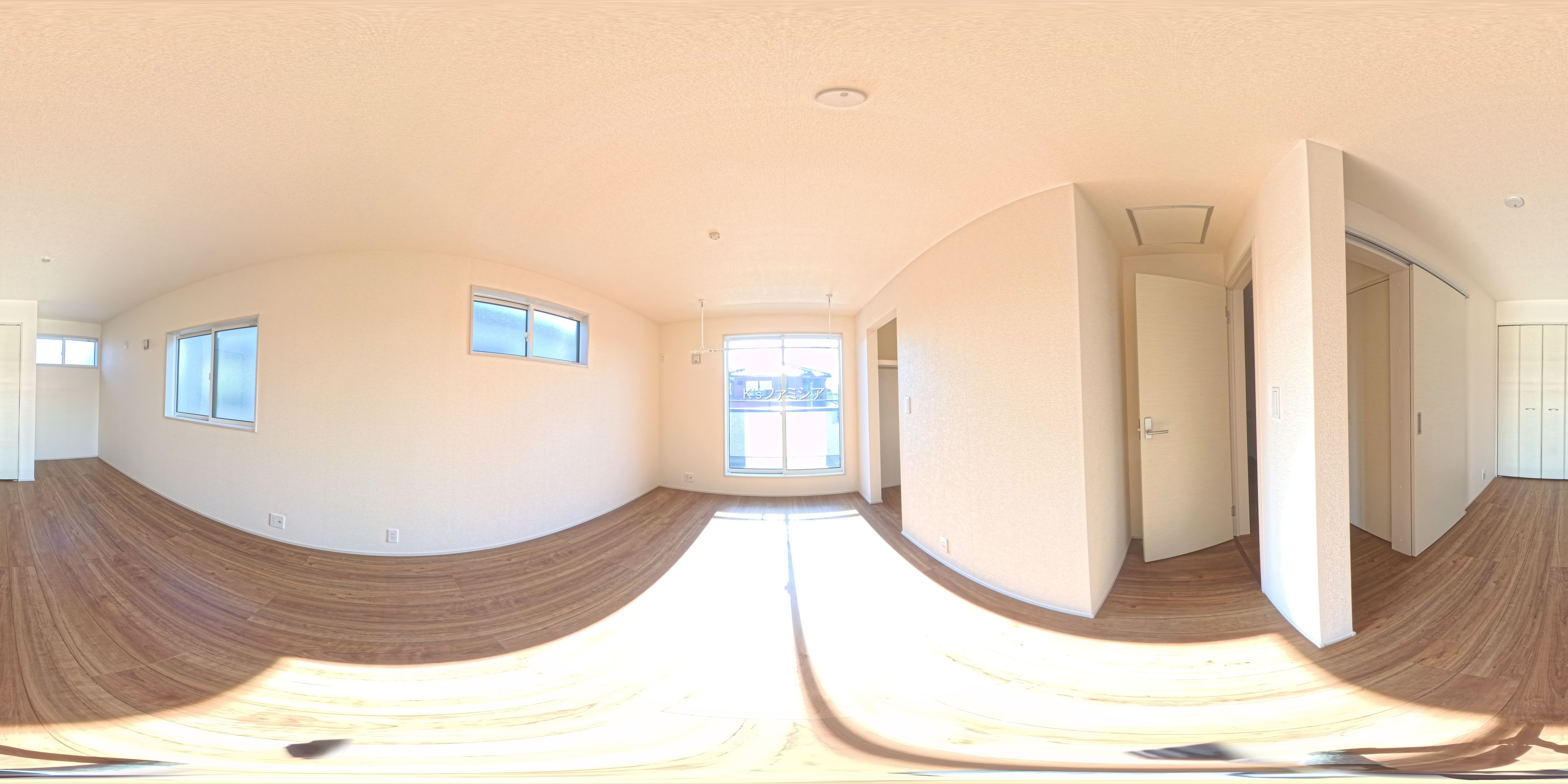 北足立郡伊奈町中央４丁目の新築戸建てパノラマ（居室メイン）写真 2025年11月14日撮影